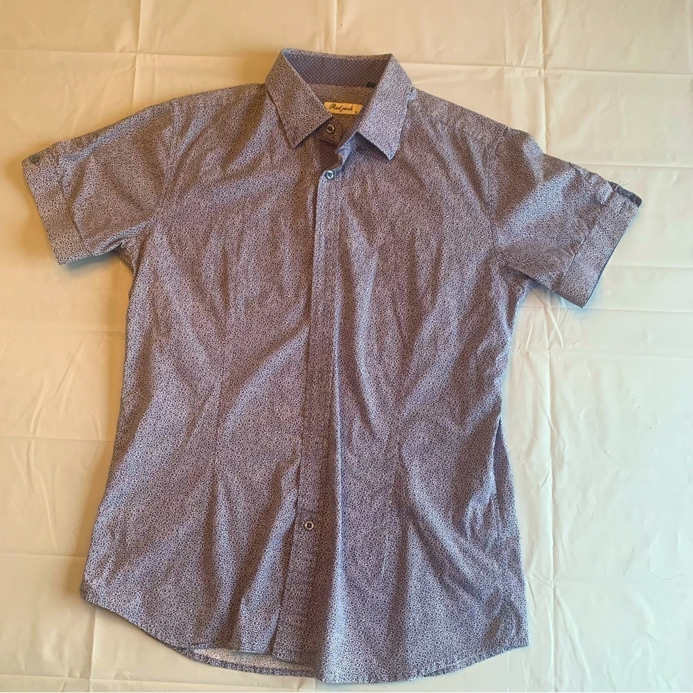 👔✨ Red Jack Men’s Short Sleeve Button Up Dress Shirt – Size XL ✨👔 - Picture 2 of 10